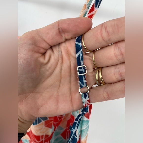 BCBGeneration sheer multicolored see through baggy loose fit tank top large - Picture 8 of 12